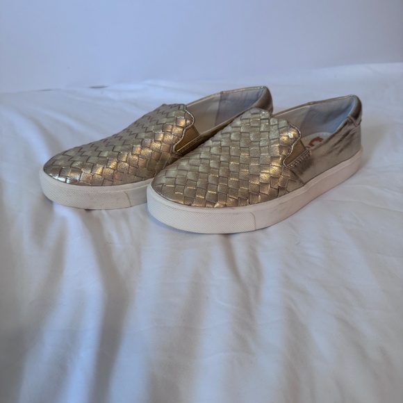 Sam Edelman Gold Eda Slip-On Sneakers – Size 7 – NWOT - Picture 1 of 6